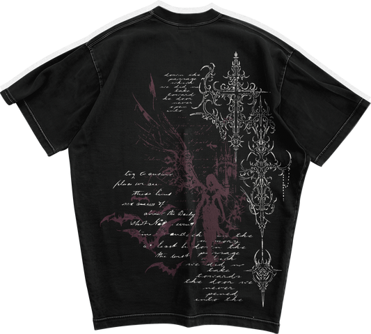 Lost Angels Oversized T-shirt Black