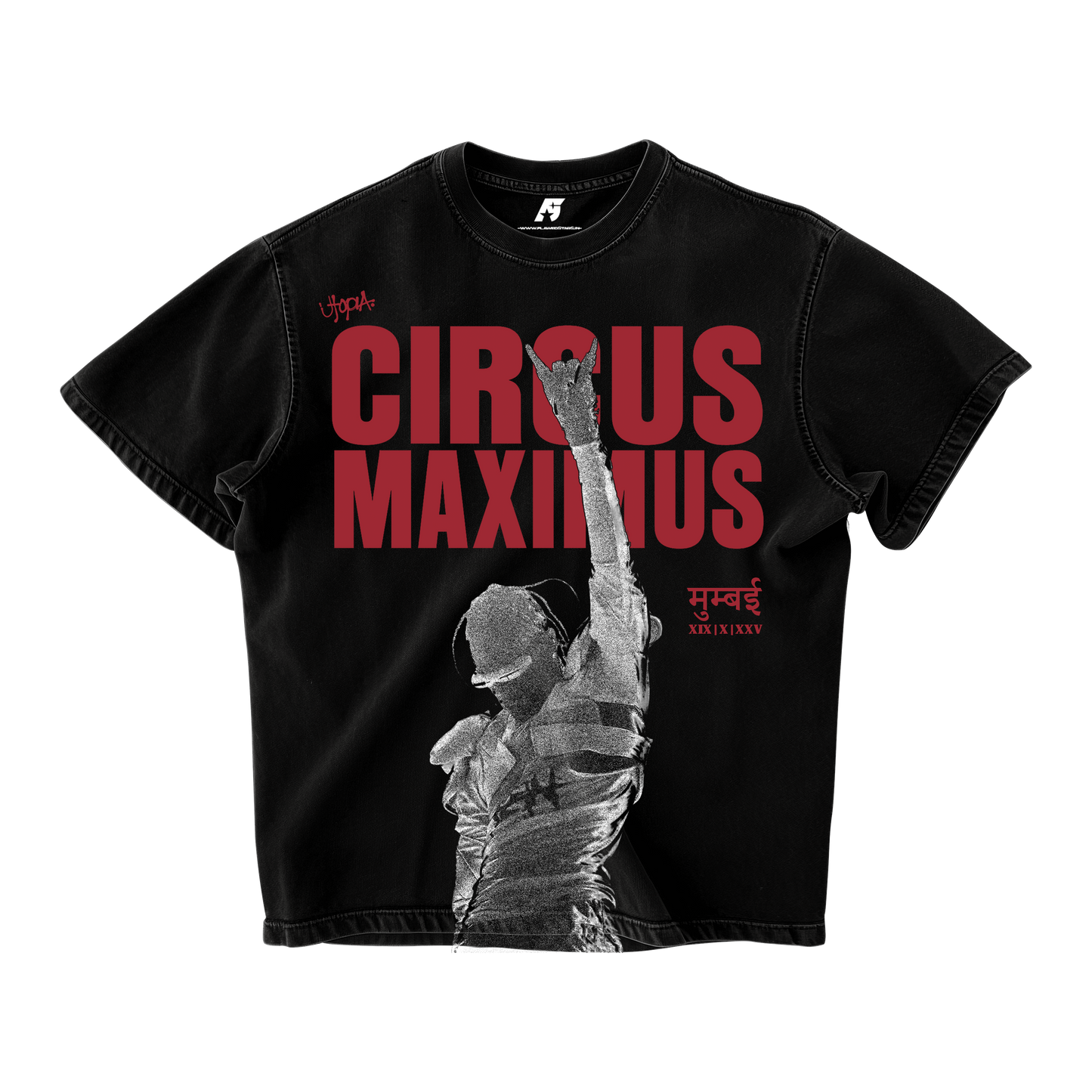 Travis Scott Circus Maximus'25 Oversized T-Shirt [MUMBAI]