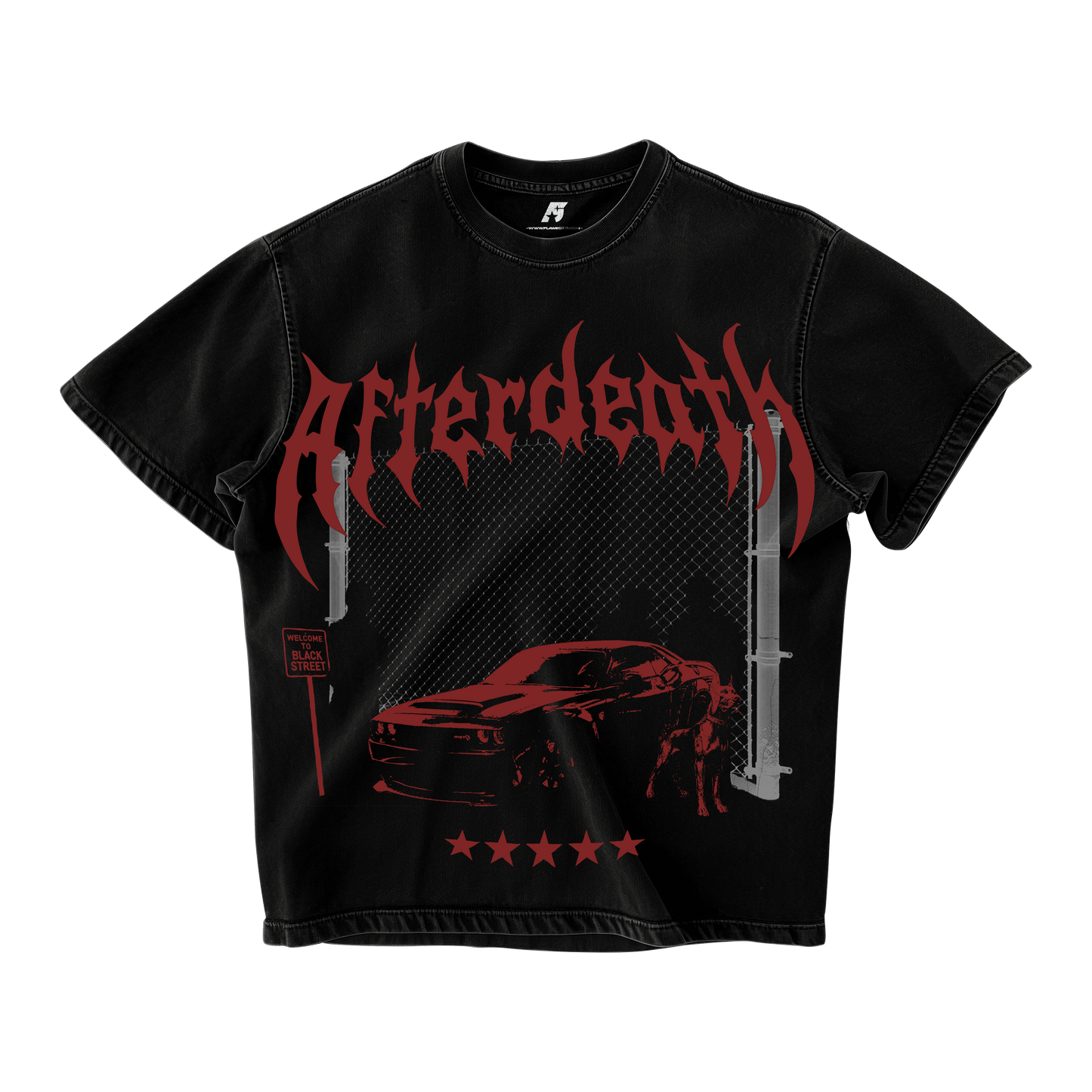 Afterdeath Oversized T-shirt Black